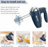 5-Speed 200W Electric Hand Mixer,with Eject Button,4 Stainless Steel Attachments(Beaters and Dough Hooks),for Whipping Cake, Cream,Dough,Cookies,Blue