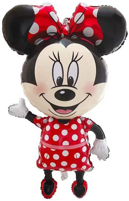 LOVSONG 2 PCS - Birthday Party Balloons - Large Size Mickey Mouse Character Foil Balloon Minnie Mouse Balloon - Adult & Kids Party Theme Decorations