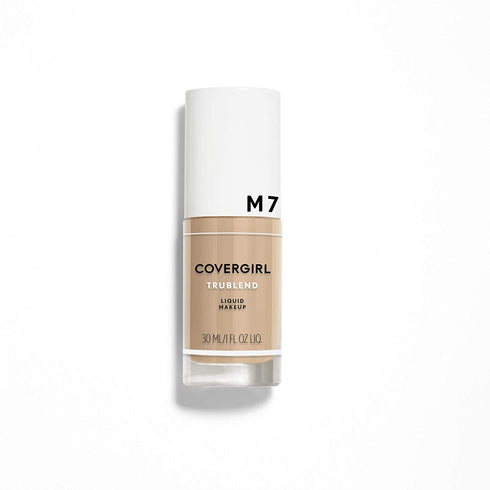 COVERGIRL truBlend Liquid Foundation Makeup Soft Honey M7, 1 oz (packaging may vary)