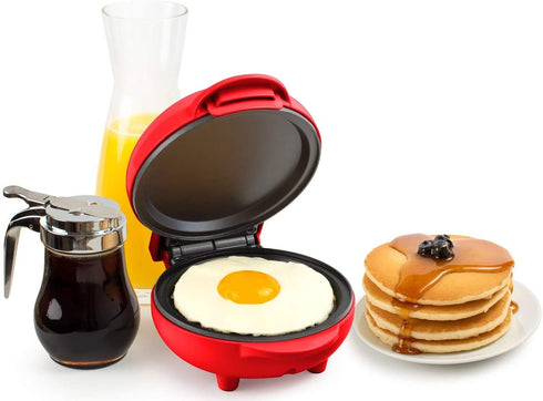 Nostalgia MyMini Griddle compact size for dorms, small kitchens 5 Inch Non stick cooking surfaces easily wipe clean