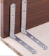 8 Pcs Shelf Bracket Stainless Steel L Bracket 125 x 125 x 20mm Heavy Duty Solid Shelf Support Corner Brace, Metal Joint Right Angle Bracket for Wood Shelves, with Screws