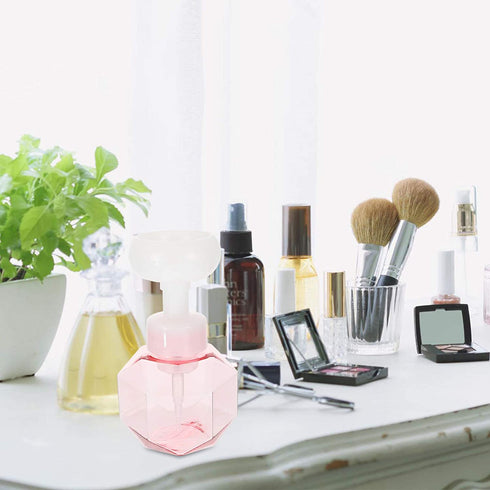 YARNOW Foaming Soap Dispenser Flower Shape Empty Foam Liquid Bottle Plastic Press Bottles for Kitchen