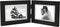 Malden Double Horizontal 4x6 Picture Frame - Wide Real Wood Molding, Real Glass - Black