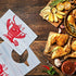 Geyoga 30 Piece lobster Bibs 23 Inch Crawfish Boil Party Supplies Crab Plastic Seafood Funny Bibs for Adult Size