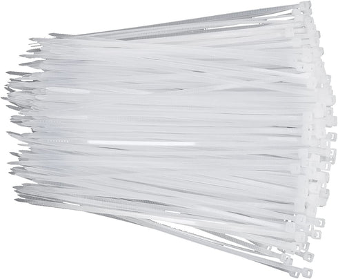 Zcpotizi Clear Zip Ties 6 Inch White Small Nylon Cable Ties Wire Ties Zipties Self-Locking for Fence Plants Wreath Crafts Christmas Gifts for Garden Office Use 100 Pack