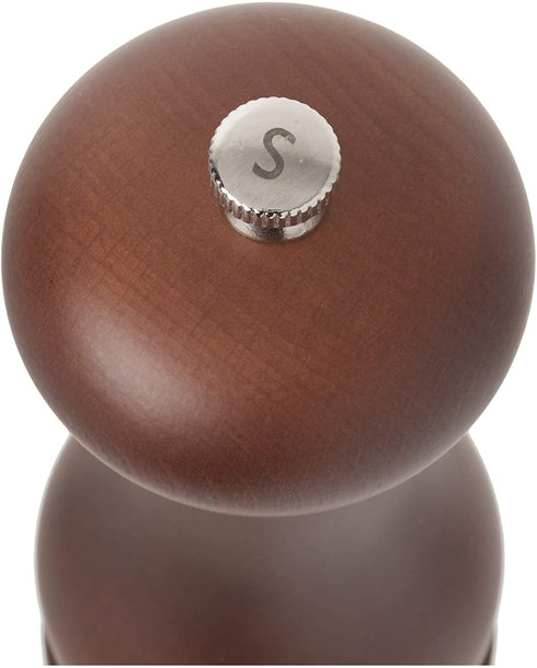COLE & MASON Capstan Wood Salt Grinder - Wooden Mill Includes Precision Mechanism, 6.5 inch