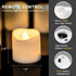 Homemory 12Pack Remote Control Flameless LED Votive Candles, Long Lasting Battery Operated Tea Light with Timers, Electric Fake Candles in Warm White for Wedding & Festival Celebration Decorations