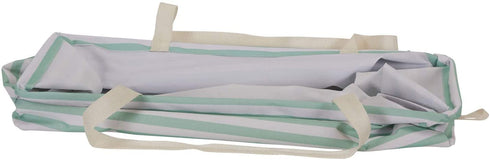 Household Essentials 2242 Krush Canvas Utility Tote | Reusable Grocery Shopping Laundry Carry Bag | Teal And White Stripes, 22" L X 11" W X 13" H,
