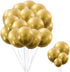 RUBFAC 92pcs Metallic Gold Balloons Chrome Gold Balloon Different Sizes 18 12 10 5 Inch Gold Latex Balloons for Birthday Party Graduation Baby Shower