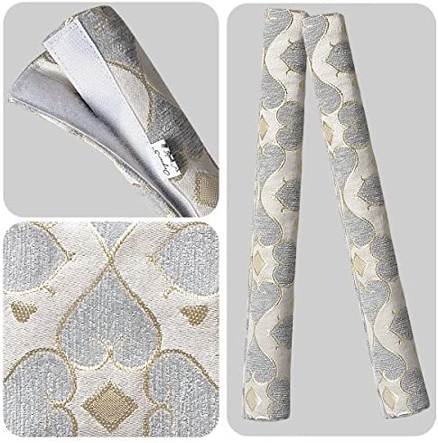 OUGAR8 Refrigerator Door Handle Covers Handmade Decor Protector for Ovens, Dishwashers.Keep Your Kitchen Appliance Clean from Smudges, Food Stains (Quatrefoil)