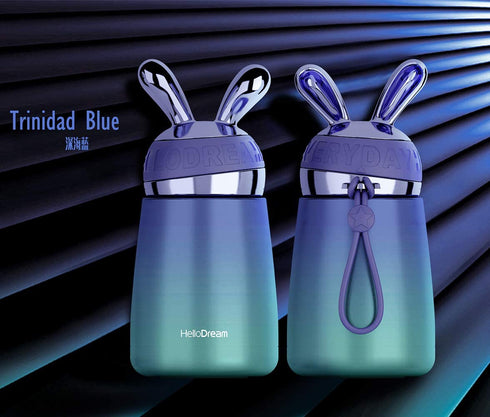 AINAAN Double Stainless Steel Vacuum Girl Thermos Coffee Cup Durable Leakproof BPA Free Travel Office School ?Blue