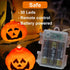 GameXcel Halloween Pumpkin Lanterns String Lights, 16.4FT 30 LEDs Jack O Lantern Lights with Remote Control & Timer 8 Lighting Modes Battery-Powered for Halloween Decorations Indoor Outdoor Decor