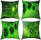 Throw Pillow Covers 20"X20", Happy Saint Patricks Day Clover Decorative Pillow Covers Set of 4