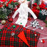 3 Pieces Christmas Sleeping Bags Accessory Elf Doll Sleeping Bag and 3 Pieces White Bathrobes for Elf Doll Red Green Plaid Sleeping Bag for Elf Doll Decorations, 3 Styles (Doll is not Included)