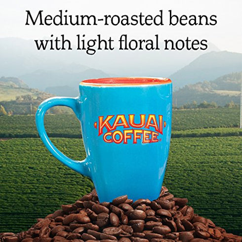 Kauai Coffee Single-Serve Pods, Garden Isle Medium Roast 100% Arabica Coffee from Hawaii’s Largest Coffee Grower, Compatible with Keurig K-Cup Brewers - 12 Count