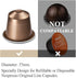 RECAPS Aluminum Espresso Lids Foil Seals Reusable Pods Compatible with Nespresso Original Line (Lids 240 Pcs Only) 37mm in Diameter