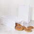 Perfect Stix 4lb Kraft White Paper Bags - Pack of 125ct (Kraft White Bag 4-125)