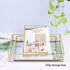 BEYST Glass Mirror Storage Tray, Rectangle Dressing Table Makeup Tray with Gold Wire, Jewelry Perfume Organizer for Vanity, Dresser, Bathroom, Bedroom