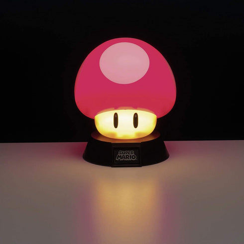 Super Mario Bros. Mushroom 3D Night Light - Decorative Lamp Collectible