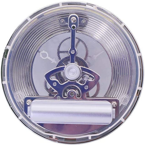 MoreChioce Transparent Clock Insert, 4-1/16 Inch (103mm) Built-in Clock with Roman Numeral Quartz Movement DIY Clock Accessories