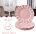 PINK PLASTIC PLATES | Disposable Dinner Plates | Veil | 11.25 | 10 PC