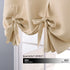 NICETOWN Blackout Curtain Shade for Basement - Roman Tie Up Window Valance Balloon Blind (Grommet Top Panel, 34 inches W x 45 inches L, Biscotti Beige)
