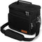 Insulated Lunch Bag for Women/Men - Reusable Lunch Box for Office Work School Picnic Beach - Leakproof Cooler Tote Bag Freezable Lunch Bag with Adjustable Shoulder Strap for Kids/Adult - Black