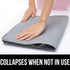 Gorilla Grip Large Capacity 3 Pack Clothes Storage Bag Organizer, 90L, Reinforced Handles, Thick Fabric for Blankets, Bedding, Clothing, Foldable Zipper Container Bags, Clear Window Closet Totes, Gray