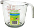 Kitchen Classics 195-91661LIB 32 Oz. Measuring Cup; Holds 32 Ounces/1 Liter; Clear Glass; Red Print; Oven, Freezer, Dishwasher and Microwave Safe; Handle and Spout for Easy Pouring
