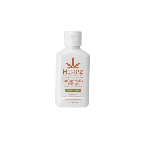 Hempz Tahitian & Ginger Herbal Body Moisturizer, Vanilla 2.25 Fl Oz