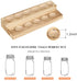 LIANTRAL Essential Oils Storage Rack, 2 Tiers Wooden Essential Oils Nail Polish Display Holder for 5/10/15/20ml Bottles, Set of 2