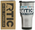 RTIC Double Wall Vacuum Insulated Tumbler, 20 oz, Stainless Steel