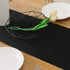 NATUS WEAVER Dinning Table Runner 12 x 90 Inches Farmhouse Kitchen Coffee Burlap Table Runner for Holiday Party, Black
