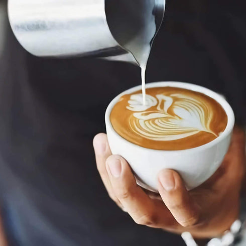 Milk Frothing Pitcher 12oz,Espresso Steaming Pitcher 12oz,Espresso Machine Accessories,Milk Frother cup 12oz,Milk Coffee Cappuccino Latte Art ,Stainless Steel Jug