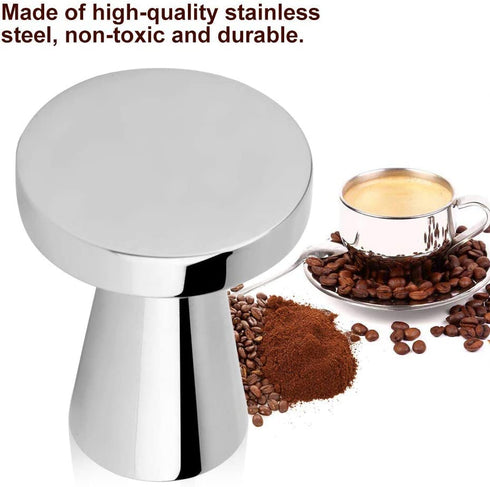 40MM Diameter Espresso Coffee Tamper, Stainless Steel Coffee Powder Hammer Tool Flat Base Coffee Bean Press Refillable Reusable