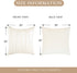 Top Finel Decorative Throw Pillow Covers 20 X 20 Inch,Soft Solid Velvet Pillow Covers Cushion Case for Sofa Bedroom 50 X 50 cm (Pack of 2) Cream White