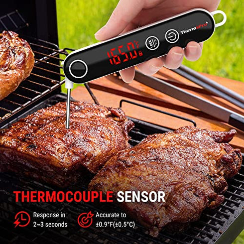 ThermoPro TP18 Ultra Fast Thermocouple Digital Instant Read Meat Thermometer for Grilling BBQ Smoker Kitchen Food Cooking Thermometer for Oil Deep Fry Candy