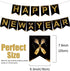 Know me Happy New Year 2022 Party Decorations Kit - Gold 2022 Balloons Happy New Year Banner Set for 2022 Happy New Year Eve Party Decorations Supplies