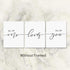 Set of 3, All of Me Loves All of You Print Quote, Bedroom Print Set, Minimalist Wall Art, Bedroom Poster, Above Bed Artwork, Home Decor,11x14inch Unframed