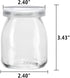 Encheng 7 oz Clear Glass Jars With Lids,Glass Yogurt Container With Lids(PE),Replacement Glass Pudding Jars Yogurt Jars,Glass Container With Twine n Tag For Milk,Jams,Jelly,Mousse,Dishwaresafe 20 Pack