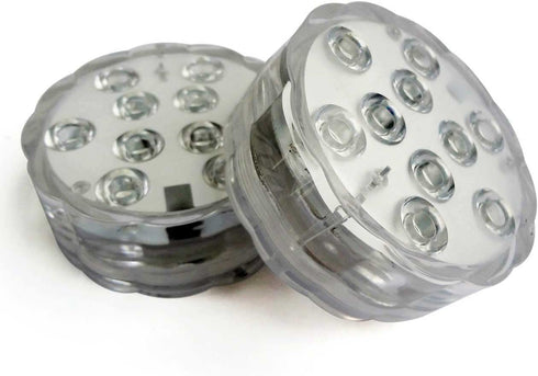 Sunyel Submersible LED Lights, 16 Colors 4 Modes Battery Powered RGB Floral Lights with 24-Key Remote (4-Pack)