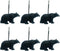 Black Bear Lodge Shower Curtain Hooks Set of 12 Black Bear Lodge Shower Curtain Rins Set of 12