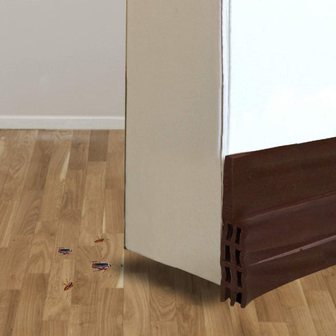 Twin Draft Guard 60322 Under Door Sweep Draft Stopper, Brown