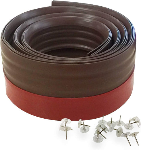 Twin Draft Guard 60322 Under Door Sweep Draft Stopper, Brown