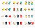 Party Gift for Kids Mini Figure 36 Set 1 Inch