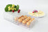 Foxko Egg Holder, Refrigerator Storage Organizer, Stackable Container
