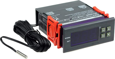 bayite AC 110V Fahrenheit Digital Temperature Controller 10A 1 Relay with Sensor