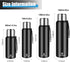 Insulated vacuum Thermo Bottle 25oz with cup lid Leakproof stainless water flask for coffee hot and cold drink.(Black,750ml)