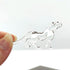 Sansukjai Rare Tiger Tiny Micro Crystal Figurines Hand Blown Clear Glass Art Wild Animals Collectible Gift Home Decor