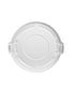 Rubbermaid Commercial FG263100WHT BRUTE Heavy-Duty Round Waste/Utility Container, 32-gallon Lid, White